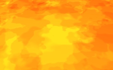 Abstract Fire Background with Flames. Wall of Fire. Glare on the water. 3D illustration