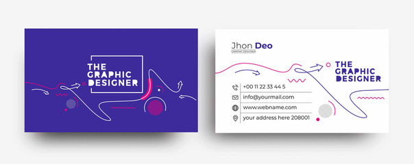 Modern Business Card - Creative and Clean Business Card Template.