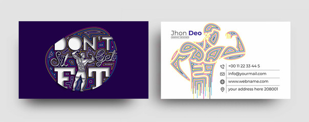 Modern Business Card - Creative and Clean Business Card Template.