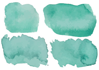 Obraz premium Abstract watercolor texture, isolated on white background. Watercolor brush strokes. 