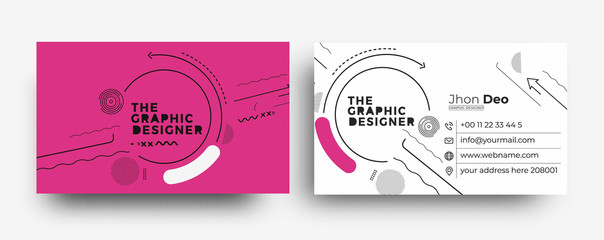 Modern Business Card - Creative and Clean Business Card Template.