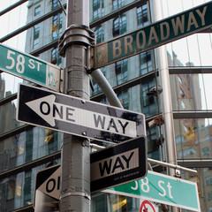 Street sign in New York City.