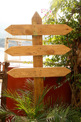 Without Name Sign Board, Wooden