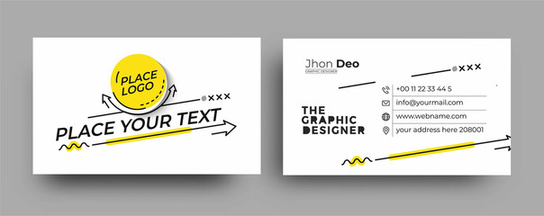 Modern Business Card - Creative and Clean Business Card Template.