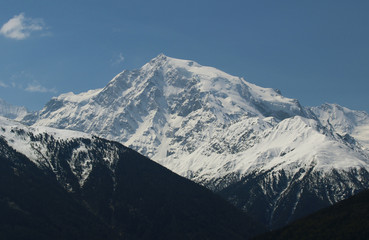 Ortler, König Ortler, Gipfel, höchster Berg der Ostalpen, Vinschgau, Südtirol, Italien, Gletscher, gesehen von der Malser Haide