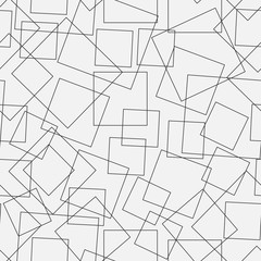 Vector background, squares combined pattern on an isolated white background. Outline style. Print on fabric, clothes, website design, banner, icon, mobile application, social networks. Stock 