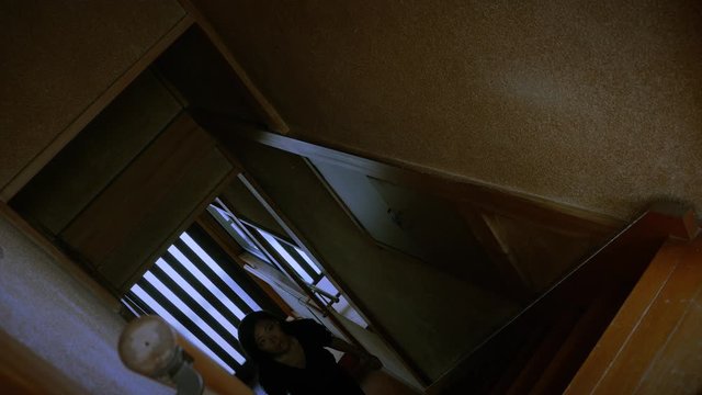 Asian Girl attacked in stairs by anonymous at night 2