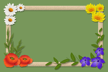 Wild flowering plants - popular objects for designers, fashion designers, photographers and artists