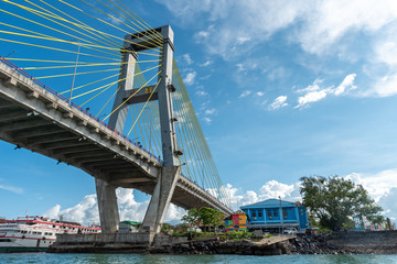 Manado City Soekrano Bridge and Pier to Bunaken Island