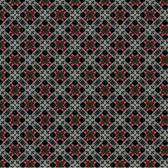 red and black seamless pattern with crosses