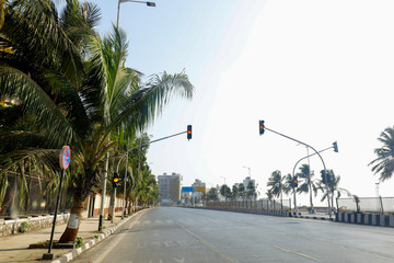 Naklejka premium Mumbai in lockdown, Mumbai