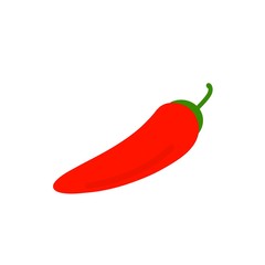 Hot chili pepper. Raster illustration