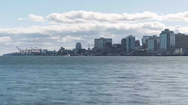 HALIFAX, NOVA SCOTIA, SKYLINE DAY (TIME-LAPSE)