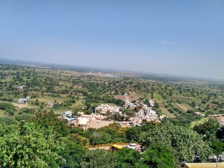 Fototapeta na wymiar Top view of Chand Bibicha mahal (Palace of Chand Bibi)