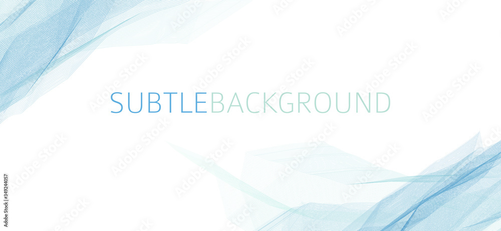 Poster Minimal background with light blue thin lines. Subtle vector graphics