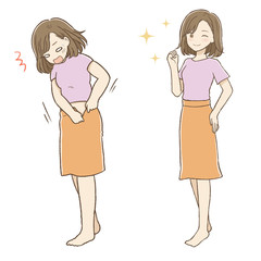 ダイエット前とダイエットに成功後3