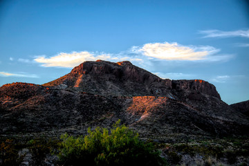 Desert Mountain in the morning sunlight