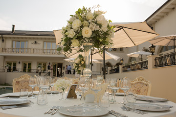 wedding reception table