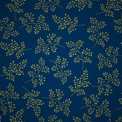 Vector seamless pattern. Floral stylish background.