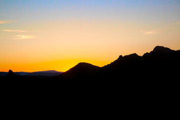 Sunset in the desert