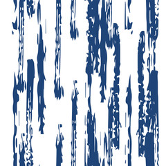 Indigo Color Line Vector Seamless Pattern. Simple 