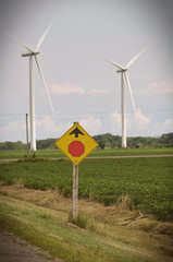 wind turbine in the field
