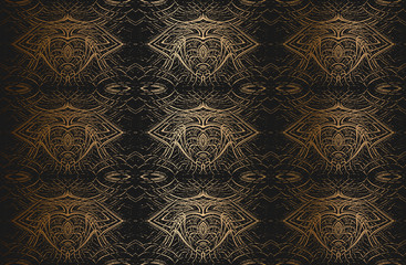 Abstract vector geomtric ornamental grunge background.