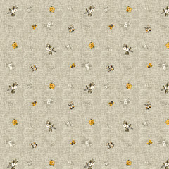 Seamless pattern with small flowers and allover design,