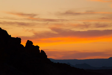 Beautiful Colored sky from Big Bend National Park