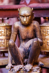 Monkey Sculpture in the Temple