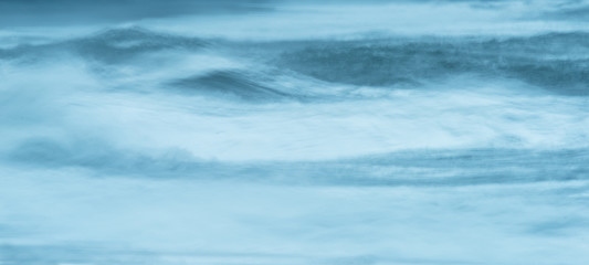 Wide web banner design of abstract blue sea surface 