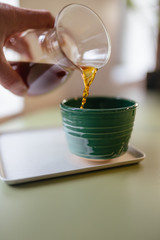 still life with a cup of tea