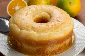 homemade orange cake