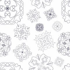 Laces Pattern On White Background 