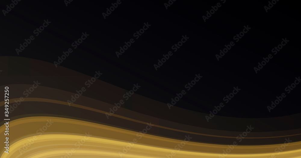 Aufkleber abstract background with shiny golden gradient stripes in 3d space composition, elegant luxury desig