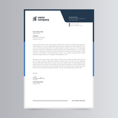 Clean And Corporate Letterhead Template Design	