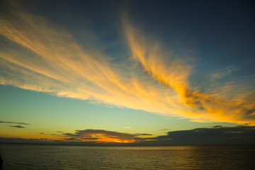 sunset at the beach