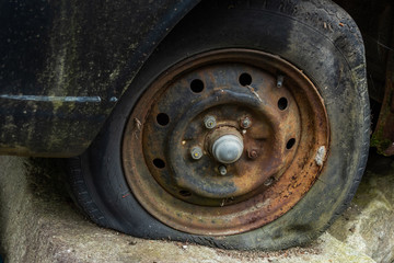 さびた旧車　Rust of old cars