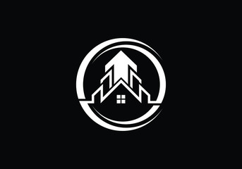 Real estate logo, House logo, Home logo sign symbol