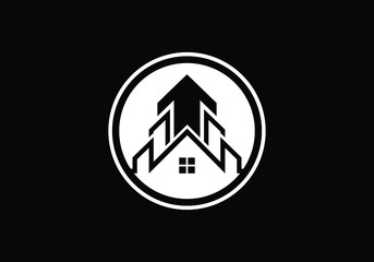 Real estate logo, House logo, Home logo sign symbol