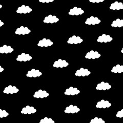 seamless pattern with clouds