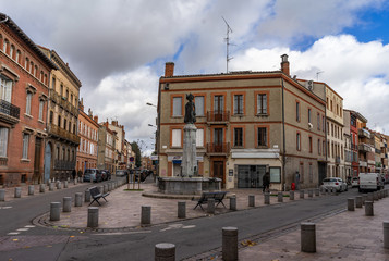 Fototapeta premium Fontaine Boulbonne in Toulouse, France