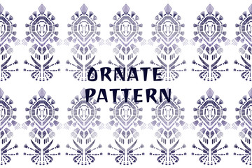 Ornamental print pattern. Decorative texture for surface design. Filigree vector ornament.