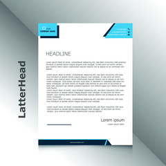 Official Modern Letterhead design in Vector