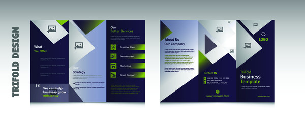 Corporate Brochure design template in vector