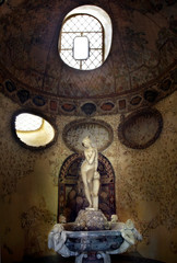 Florence, Boboli gardens, Buontalenti grotto third chamber, Venus coming out of the bath,...