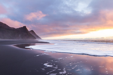 Sunset colors and Cape Sebastian, Oregon