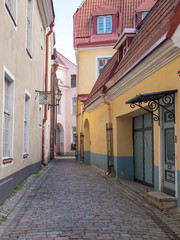 The beautiful view in old city Tallinn Estonia