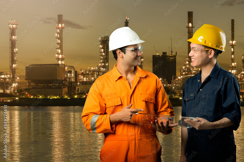 Aufkleber engineer team work smart factory machine iot internet of thing digital technology, futuristic smart 