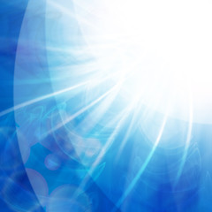 abstract blue flash